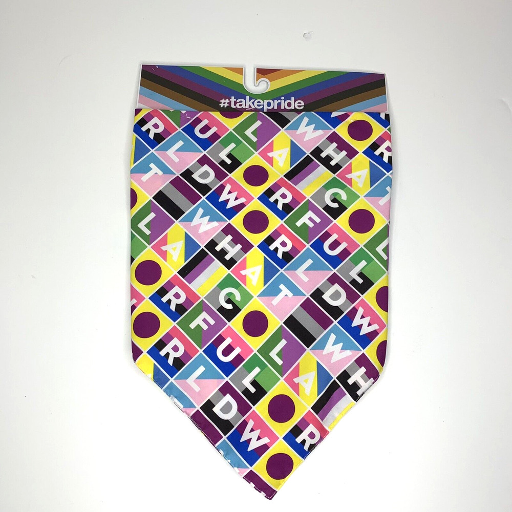 PRIDE Pet Bandana Dog Rainbow LGBTQ 25.5” x 12.75"